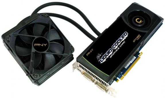 PNY GeForce GTX 580 z wodnym chodzeniem