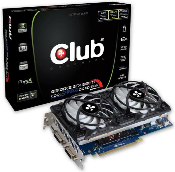 Club 3D GeForce GTX 560 Ti CoolStream OC Edition
