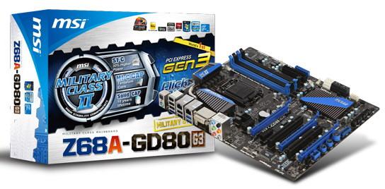 MSI Z68A-GD80 z PCI Express 3.0