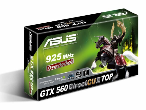ASUS GTX560 z chodzeniem DirectCU