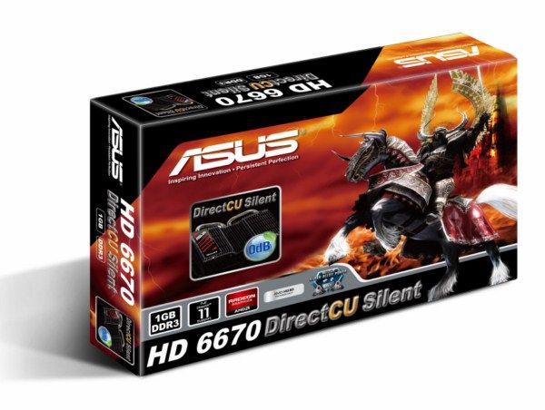Cicha karta graficzna ASUS HD6670 DirectCU 