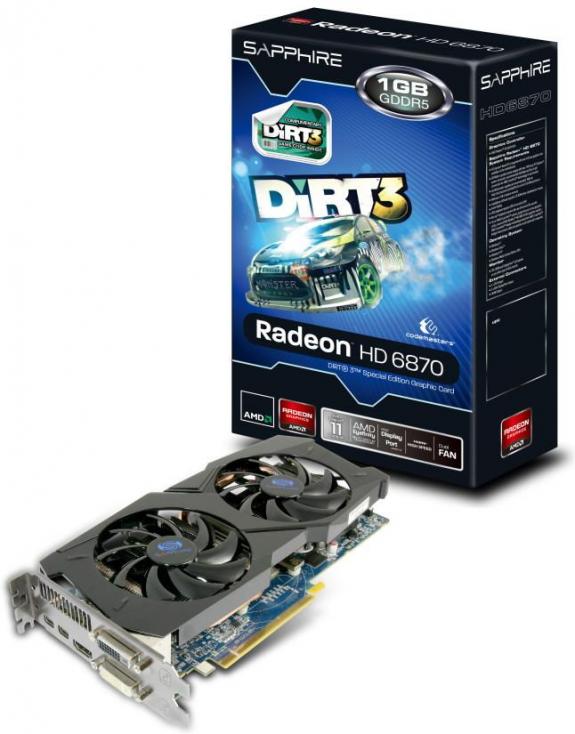 Sapphire HD 6870 z voucherem na Dirt 3