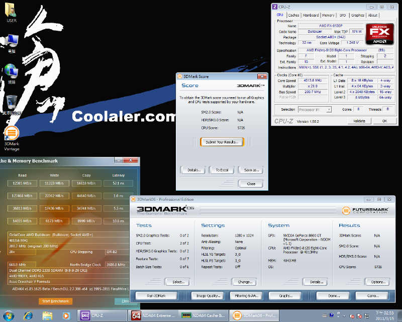 AMD Bulldozer FX-8120 w benchmarkach...