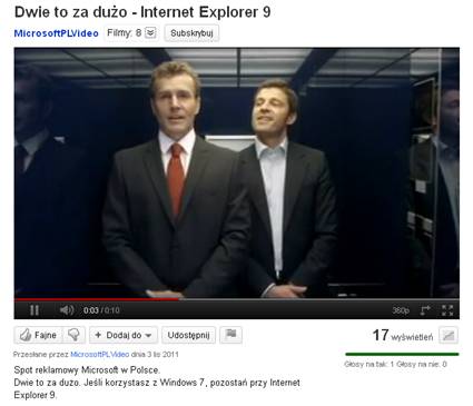 Kampania Microsoft: - Dwie to za duo