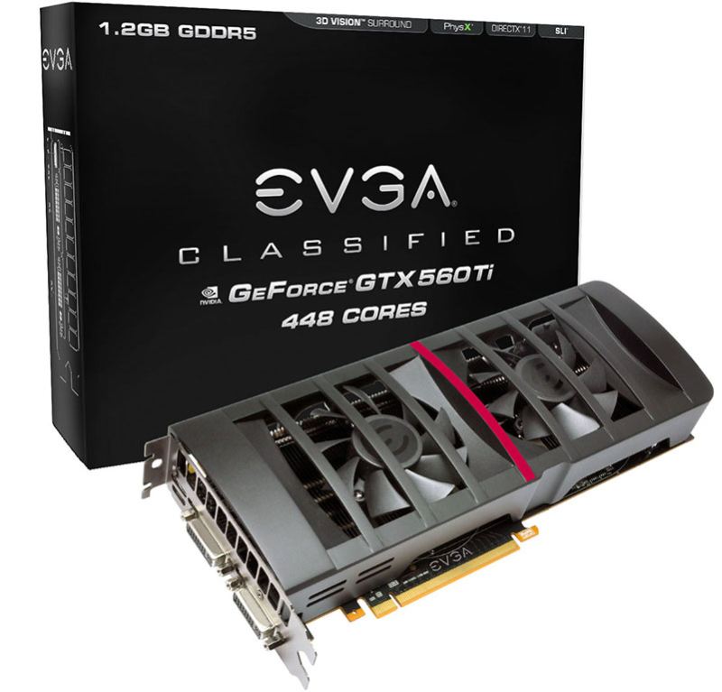 EVGA GTX 560 Ti Classified oraz FTW w wersji z 448 jednostkami CUDA