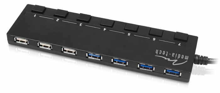 Media-Tech 7-PORT USB 3.0 SWITCH MT5033