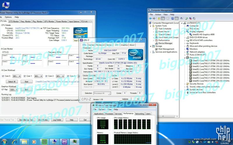 Intel i7 3770 Ivy Bridge przetestowany w benchmarkach