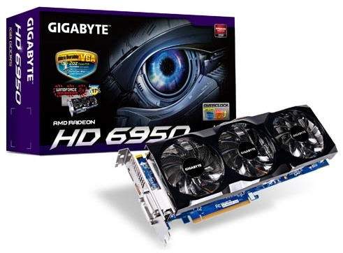 Fabrycznie 'wykrcony' Gigabyte Radeon HD 6950 1GB