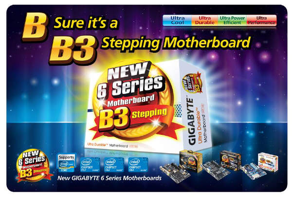 Pyty gwne GIGABYTE z Serii 6 w wersji B3 ju w sprzeday