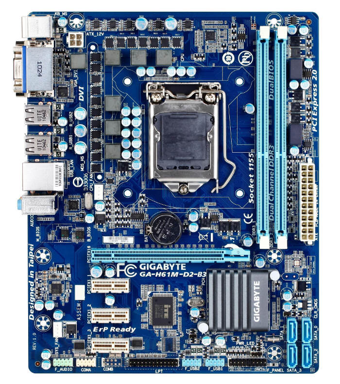 GIGABYTE 6 w wersji B3: GA-H61M-D2-B3 