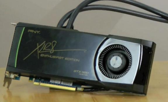 PNY GTX 580 Enthusiast Edition z chodzeniem Asetek