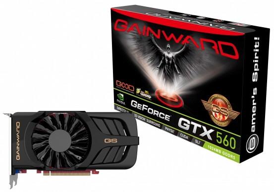 Gainward trzy karty GeForce GTX 560