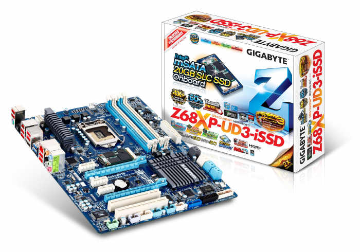 GIGABYTE GA-Z68XP-UD3-iSS z dyskiem Intel SSD 20GB