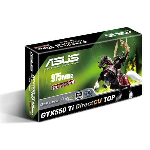 ASUS GTX 550 Ti DirectCU TOP - OC na 975 MHz 