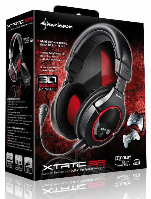 Sharkoon X-Tactic SR suchawki dla PC, PS3, Xbox 360...