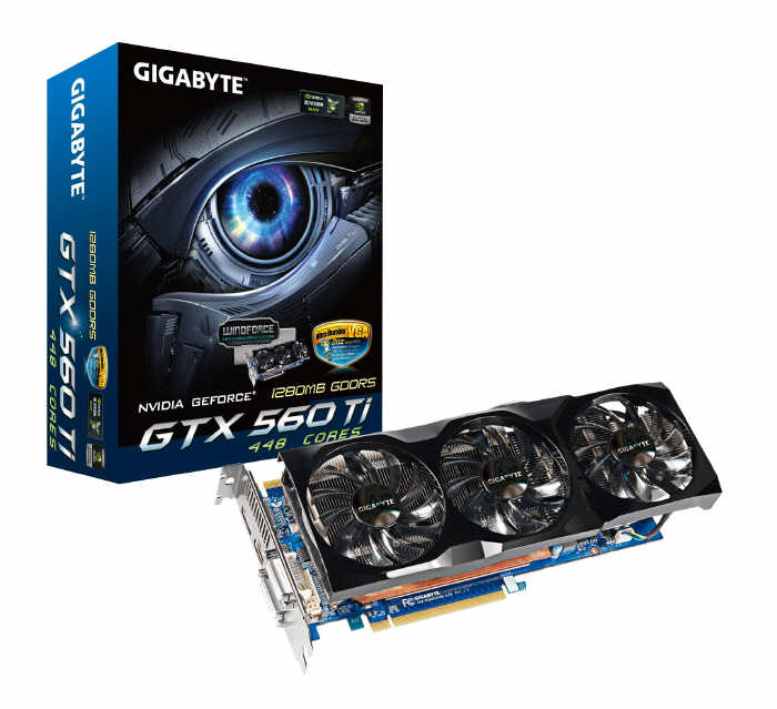 GIGABYTE - GeForce GTX 560 Ti z 448 procesorami 