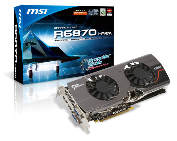 MSI R6870 Hawk z technologi Propeller Blade