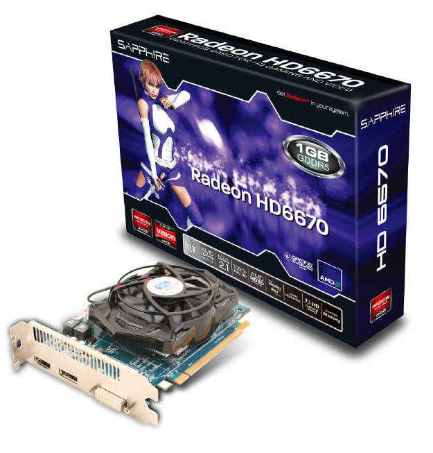 SAPPHIRE - niedrogie karty HD 6670, HD 6570 i HD 6450 