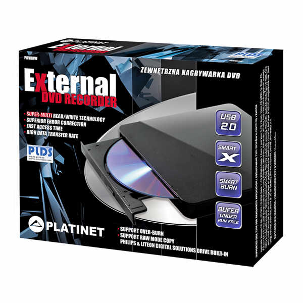 Zewntrzna nagrywarka USB marki Platinet