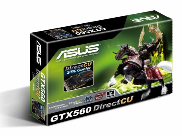 ASUS GTX560 z chodzeniem DirectCU