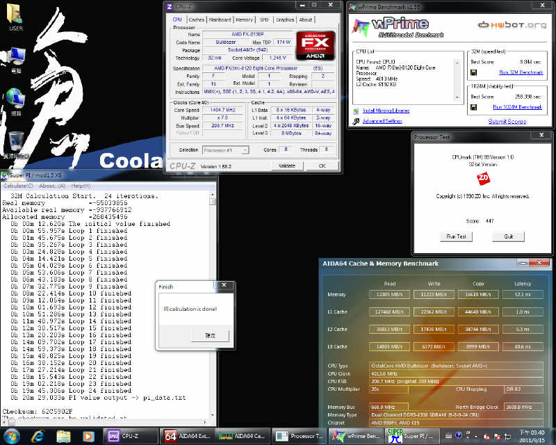 AMD Bulldozer FX-8120 w benchmarkach...