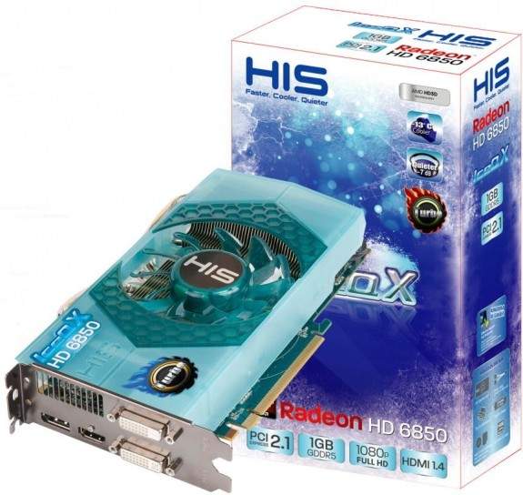 HIS Radeon HD 6850 IceQ X w dwch wydaniach