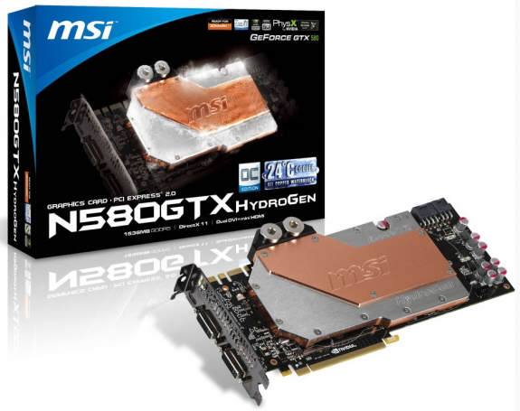 MSI - GeForce GTX 580 HydroGen