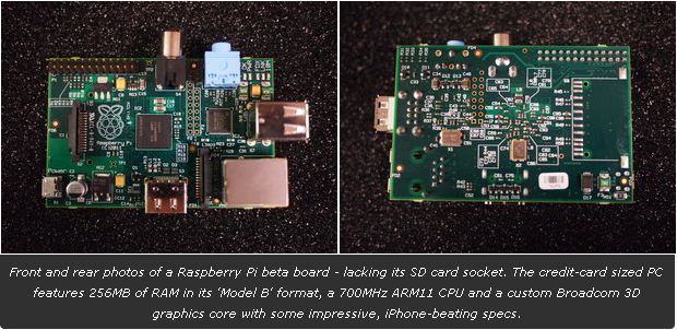 Raspberry Pi Hobby Computer lepszy od ukladw Tegra 2