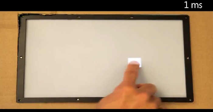 Microsoft - ekran Touchscreen z opnieniem 1 ms