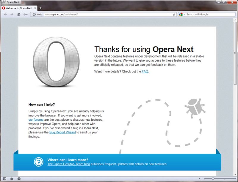 Opera 12 beta gotowa do pobrania