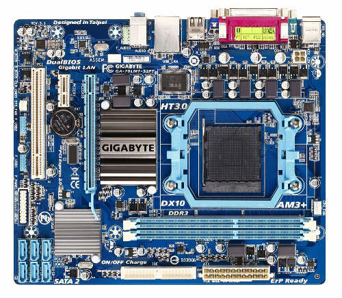 Gigabyte GA-78LMT-S2PT ze zczmi COM, LPT oraz IDE