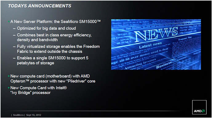 Serwer AMD SeaMicro SM15000 dla duych zbiorw danych
