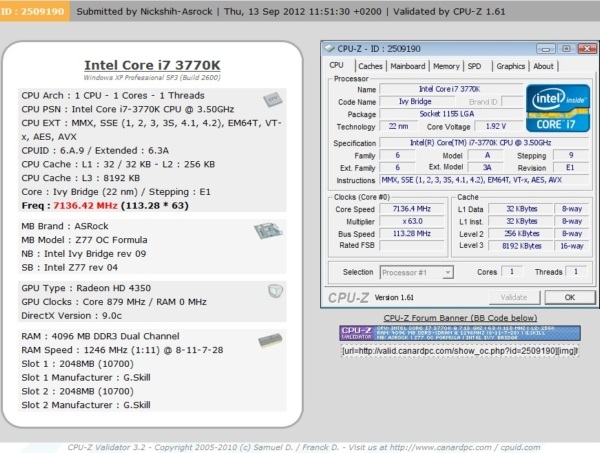 Ustanowiono nowy rekord OC procesora Core i7-3770K