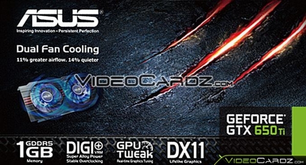 Asus GEFORCE GTX 650 Ti zadebiutuje 9 padziernika?
