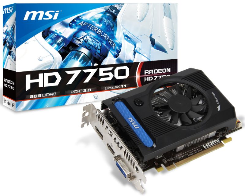 MSI HD7750  w wersji 2GB DDR3