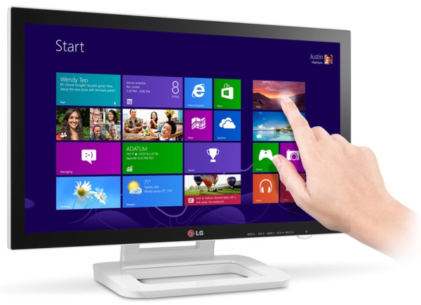 LG ET83 – dotykowy, 10-punktowy monitor dotykowy dla Windows 8
