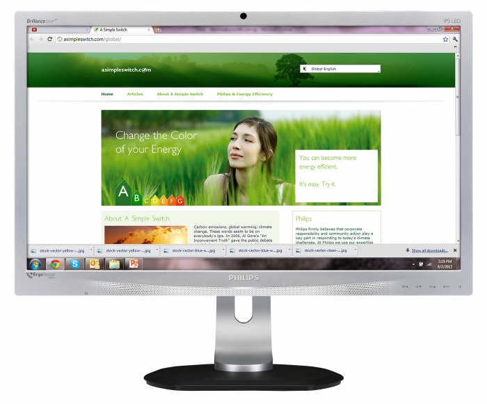 PHILIPS 231P4QRYES z matryc IPS i czujnikiem ErgoSensor
