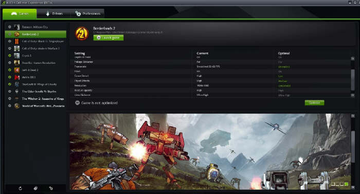 GeForce Experience Closed Beta - optymalizacja gier