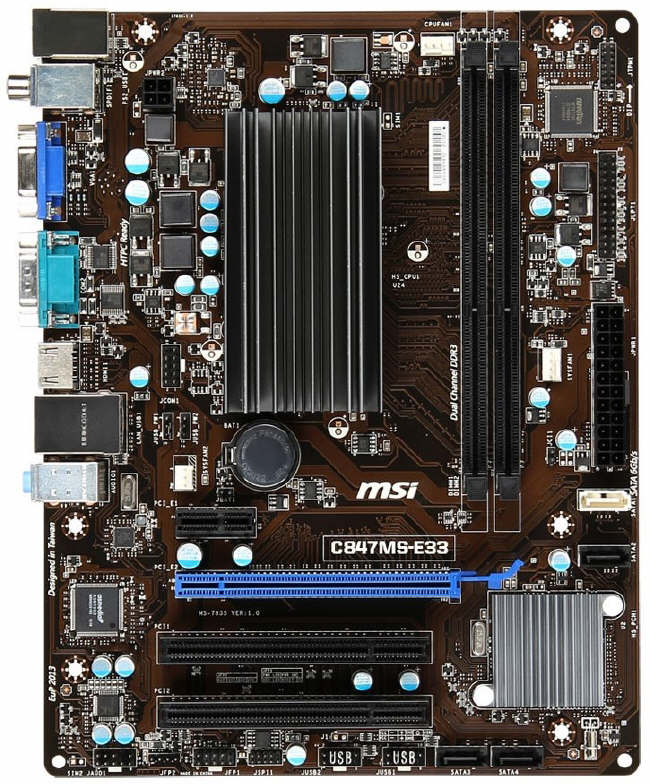 MSI C847MS-E33 - tania platforma z Celeronem 847