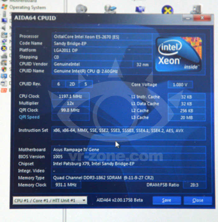 Intel Xeon E5 na pycie ASUS Rampage IV GENE