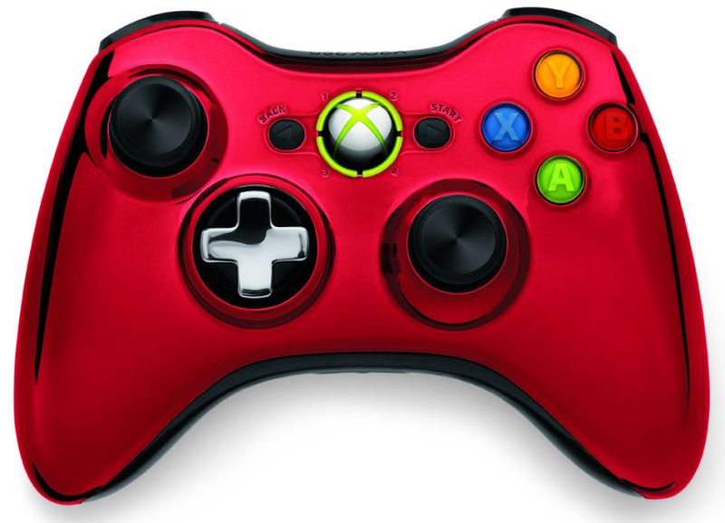 Chromowany pad do Xbox 360 od Microsoftu