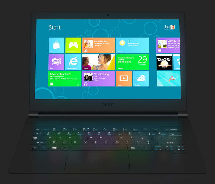 Acer Aspire S7  Najciesze ultrabooki z ekranem dotykowym