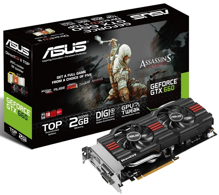 Assasins Creed III wraz z GTX 660\GTX 670 w wersji DirectCu II od Asusa