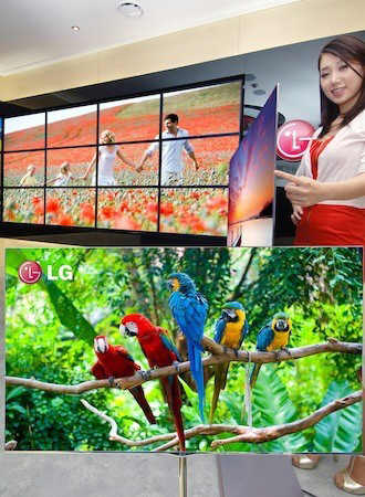 LG - 55-calowy TV OLED podczas CES 2012