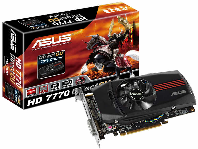 ASUS prezentuje karty graficzne HD 7770 DirectCU i HD 7750