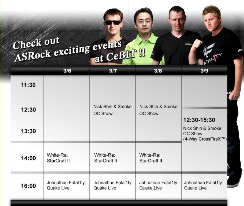 ASRock zaprasza na targi CeBiT 2012