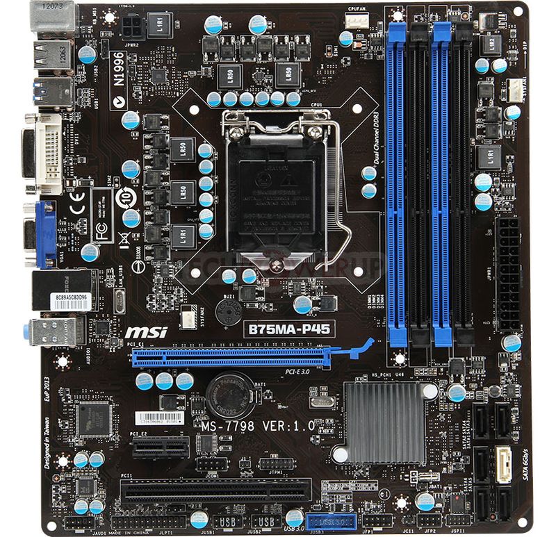 MSI B75MA-P45 czyli niewielka pyta zgodna z Ivy Bridge