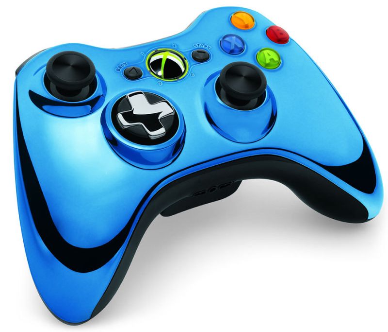 Chromowany pad do Xbox 360 od Microsoftu