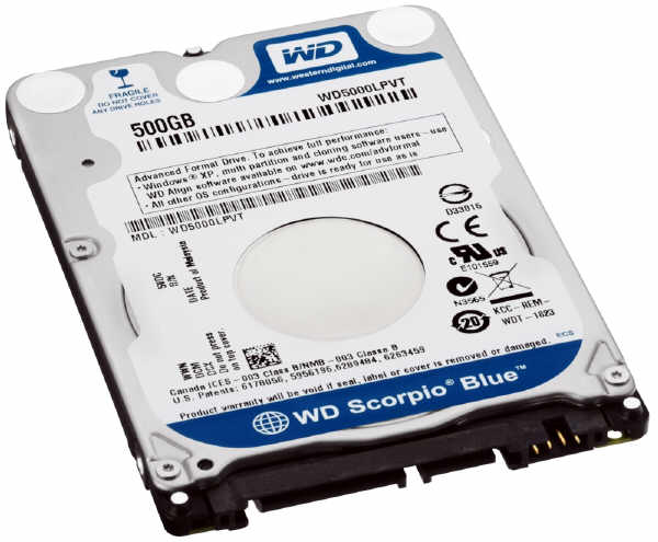 Western Digital WD Scorpio Blue o gruboci 7 mm