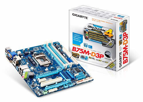 Pyta gwna GIGABYTE GA-B75M-D3P z obsug DASH